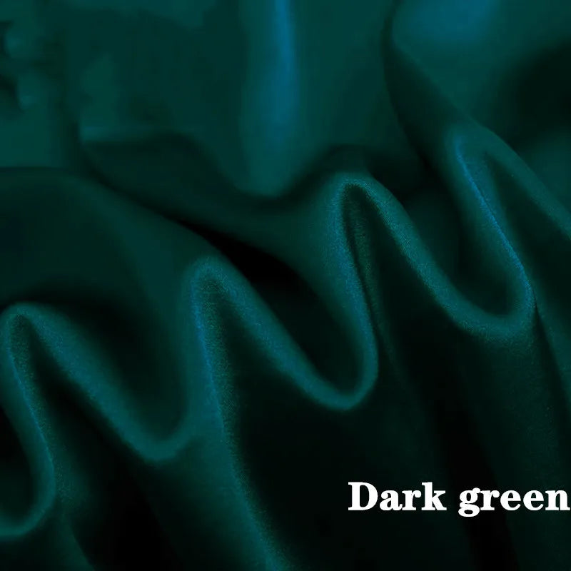 Vestido de Satin Dark Green