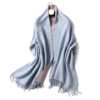 Winter Cashmere Scarf Women Thick Warm Shawls Wraps Lady