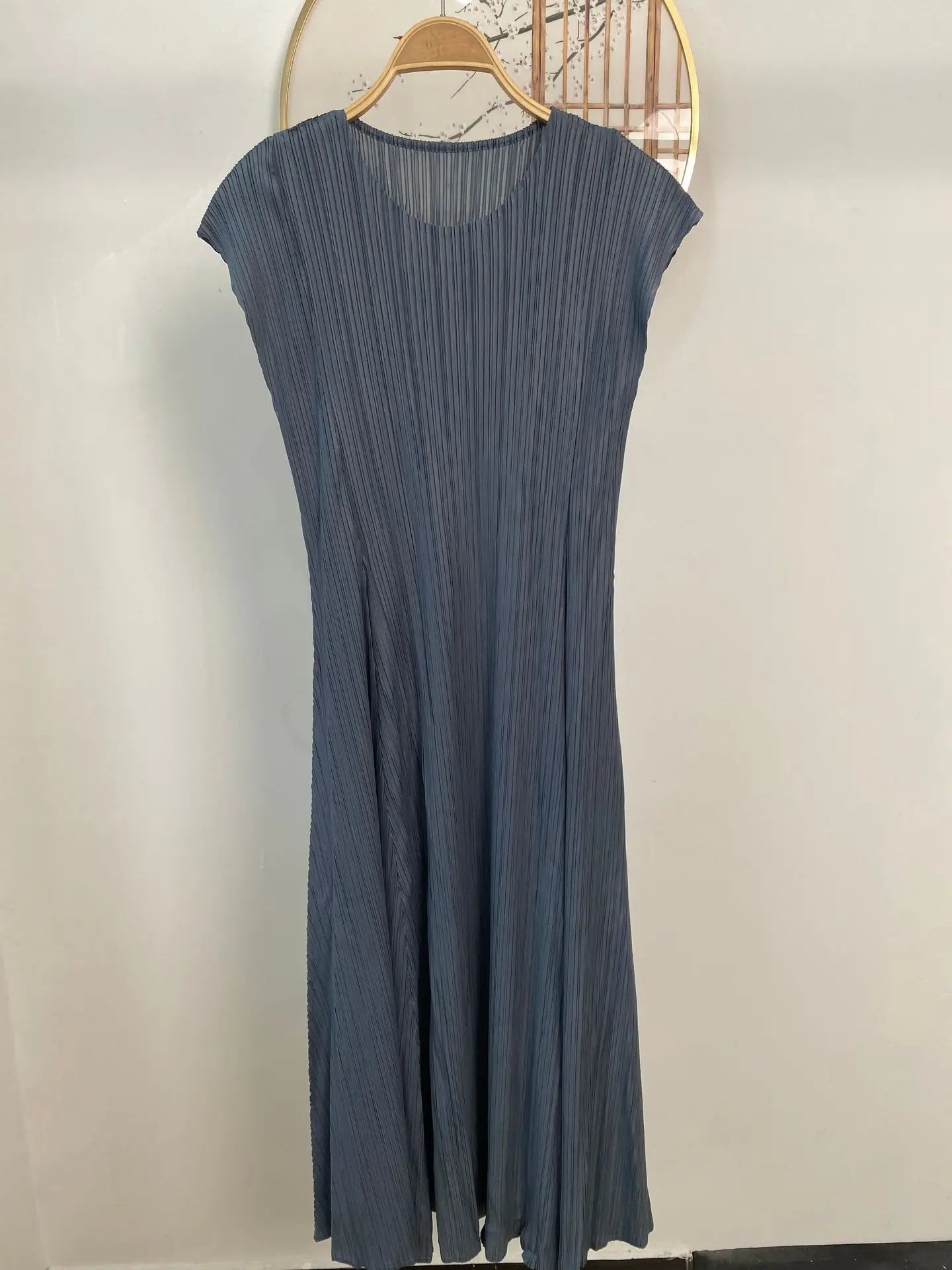 Folds Dress Blue