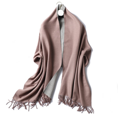 Winter Cashmere Scarf Women Thick Warm Shawls Wraps Lady