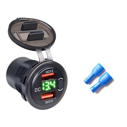 Outlet Adapter Waterproof For 12V 24V Car Truck Boat RV Motorcycle