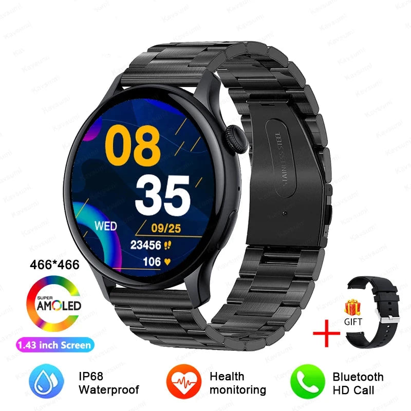 Smartwatch Black Steel