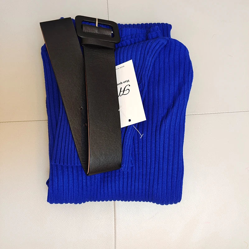 Turtleneck Sweater Dark Blue