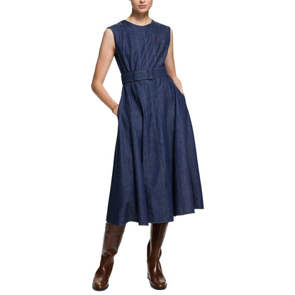 Maxi Denim Dress Blue