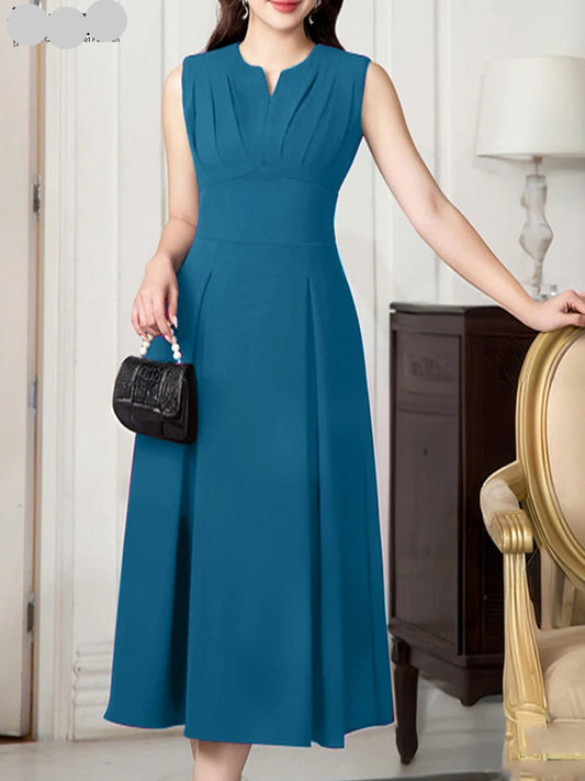 A Line Dress Blue