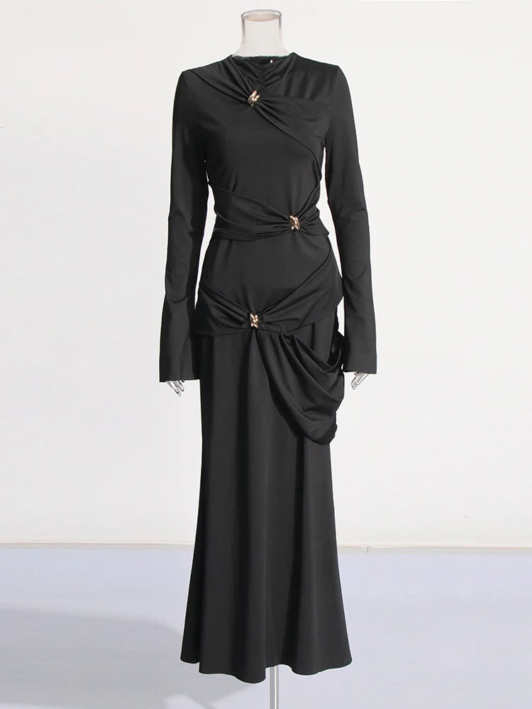 Vestido largo elegante Black