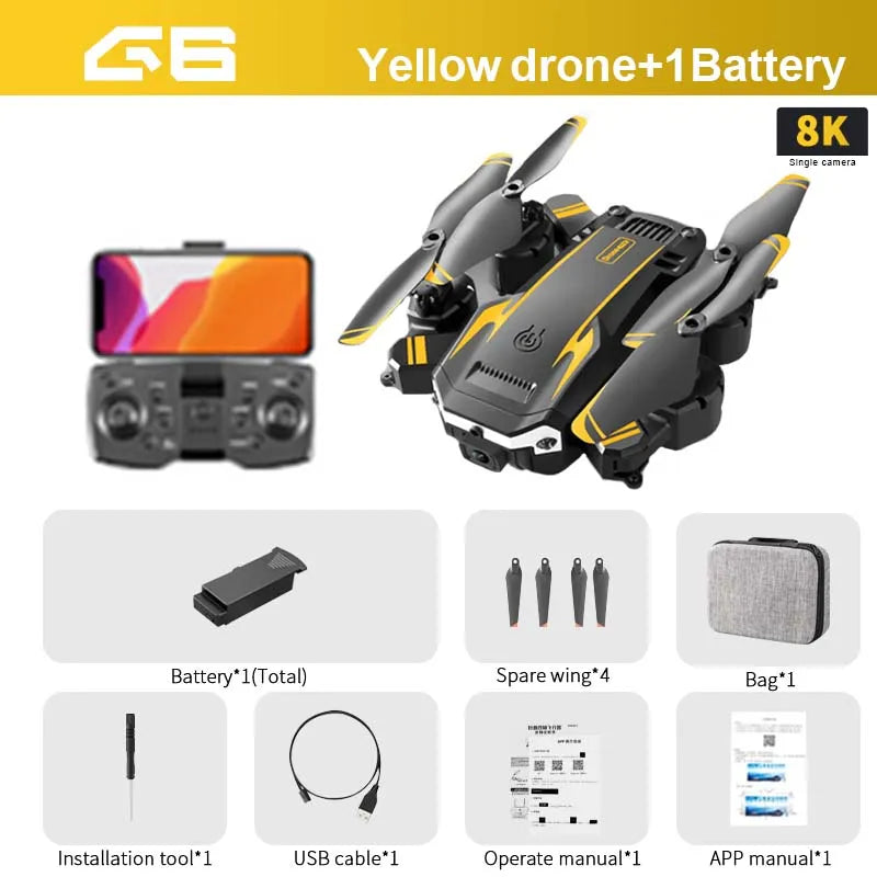Drone 8K Yellow drone 1B