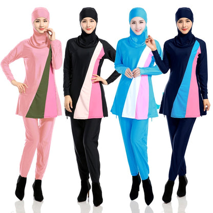 Hijab Swimsuit Long Sleeve Muslimah Bathing Suit Full Coverage