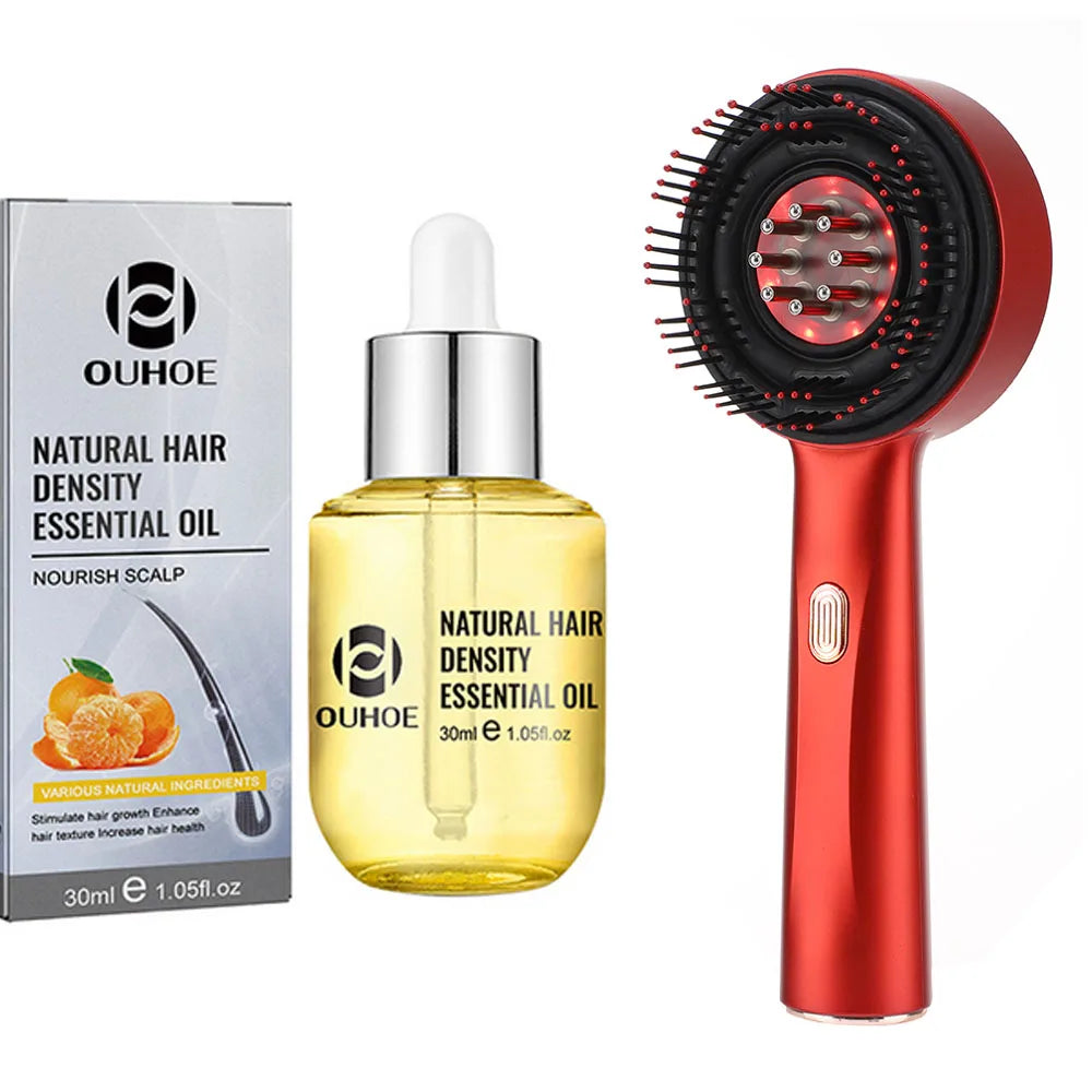Massage Brush Red with Oil