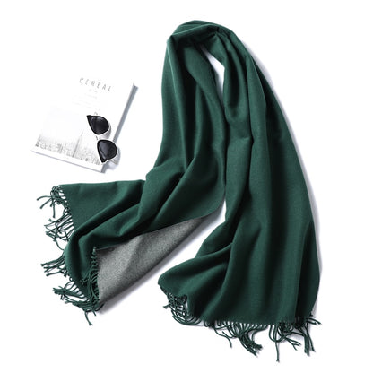 Winter Cashmere Scarf Women Thick Warm Shawls Wraps Lady