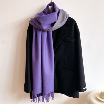 Winter Cashmere Scarf Women Thick Warm Shawls Wraps Lady