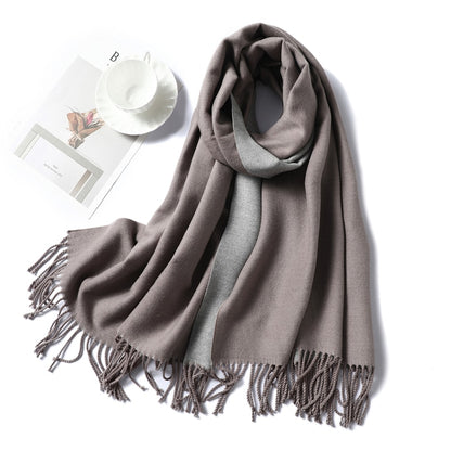 Winter Cashmere Scarf Women Thick Warm Shawls Wraps Lady