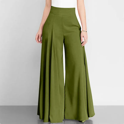 Pantalón de piernas anchas verde