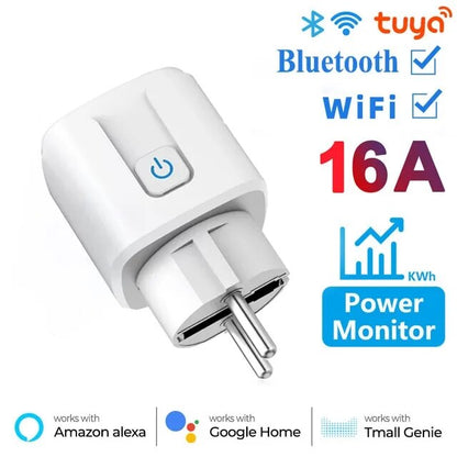 Enchufe inteligente de 16A Wifi y Bluetooth Smart control