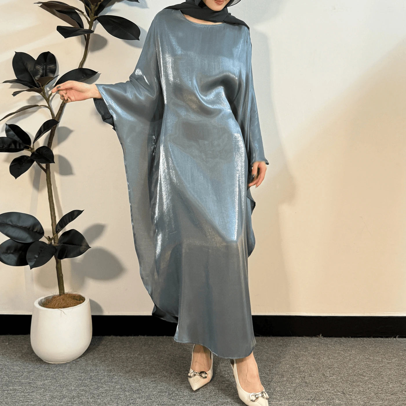 Muslim Abaya Grey