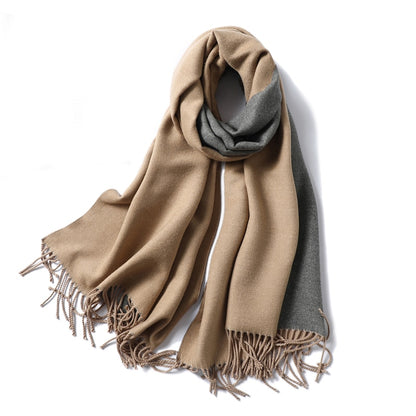 Winter Cashmere Scarf Women Thick Warm Shawls Wraps Lady