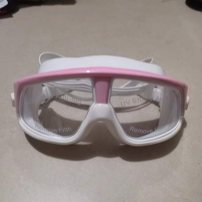 Large Frame Swimming Goggles for Adults HD Antifog Swim Glasses