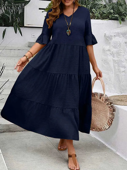 Long Dress Navy Blue