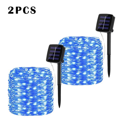 32m/22m/12m/7m Solar LED Light Outdoor Festoon Lamp