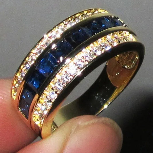 Gold Sapphire Ring