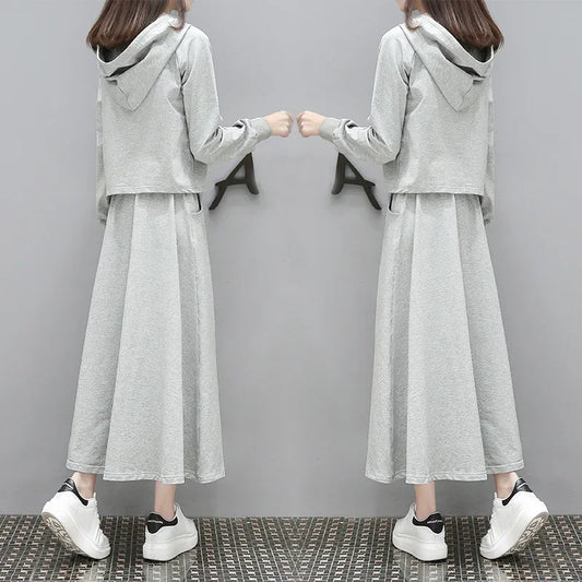 Sweatshirt Dress Grey