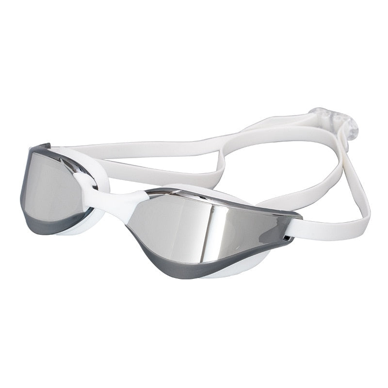 Large Frame Swimming Goggles for Adults HD Antifog Swim Glasses