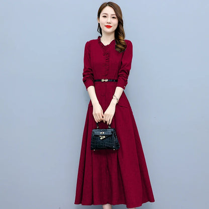 Vestido largo Burgundy