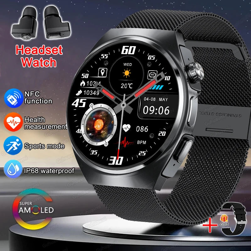 Smartwatch Black Mesh Belt