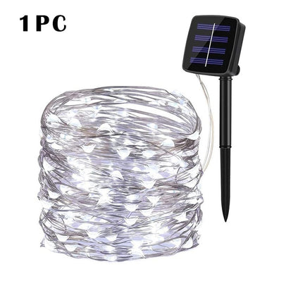 32m/22m/12m/7m Solar LED Light Outdoor Festoon Lamp