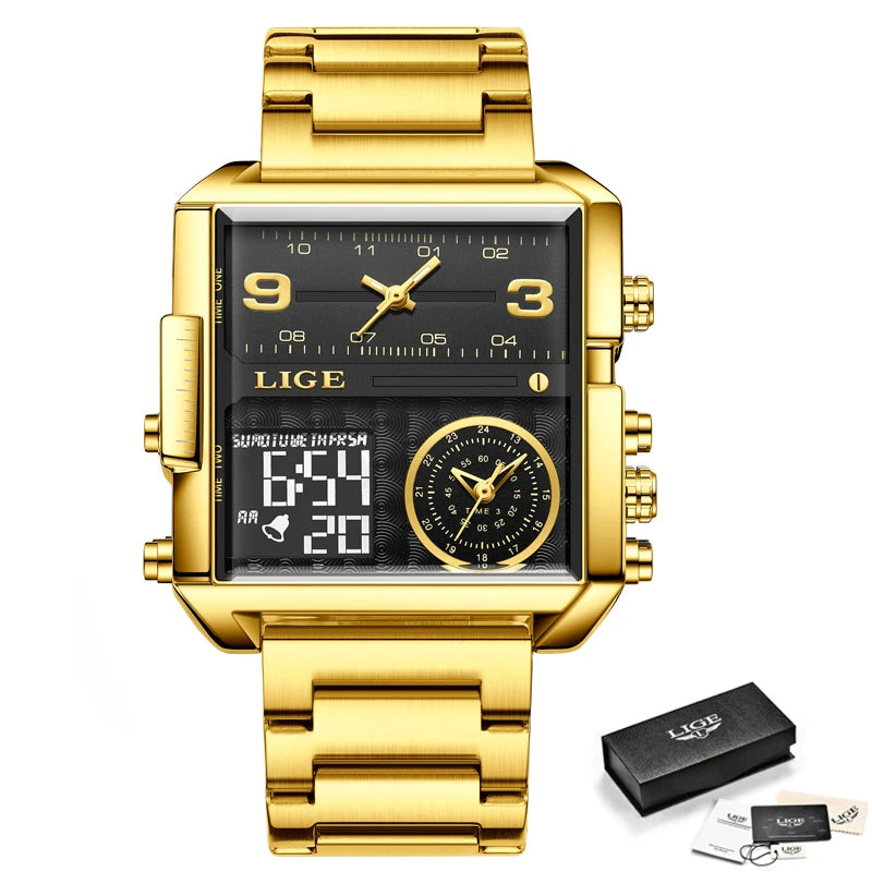 Watch Gold Black AB