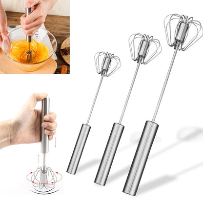 Manual Hand Mixer Self Turning Egg Stirrer