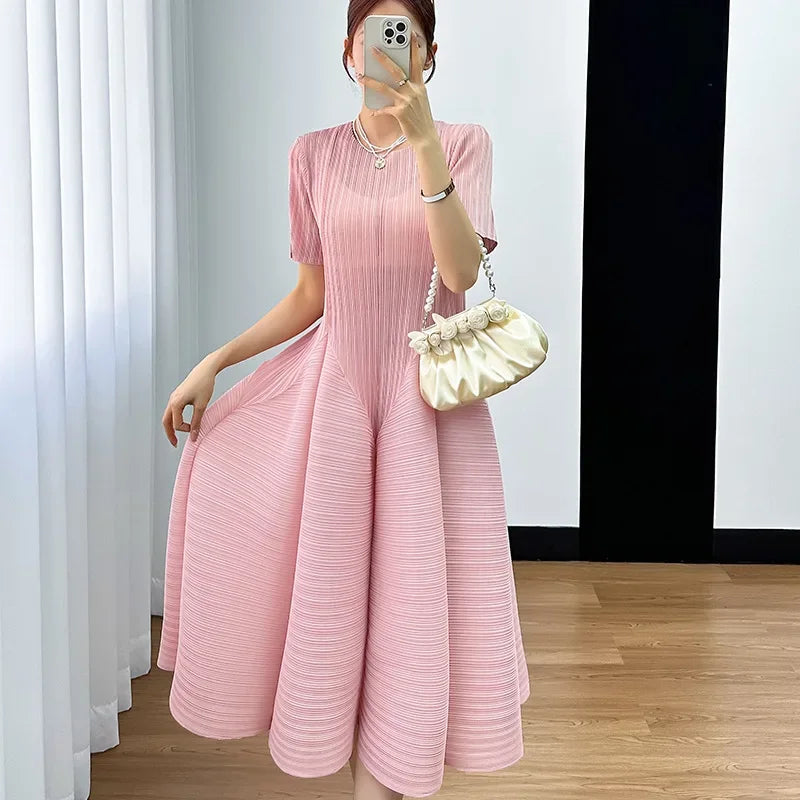 Pleated Dress Pink