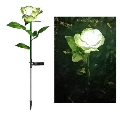 Rose Flower Solar Led Light Garden Lawn Lamps and House Decoration