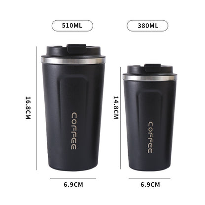 Stainless Steel Coffee Cup 380/510ML Thermos Travel