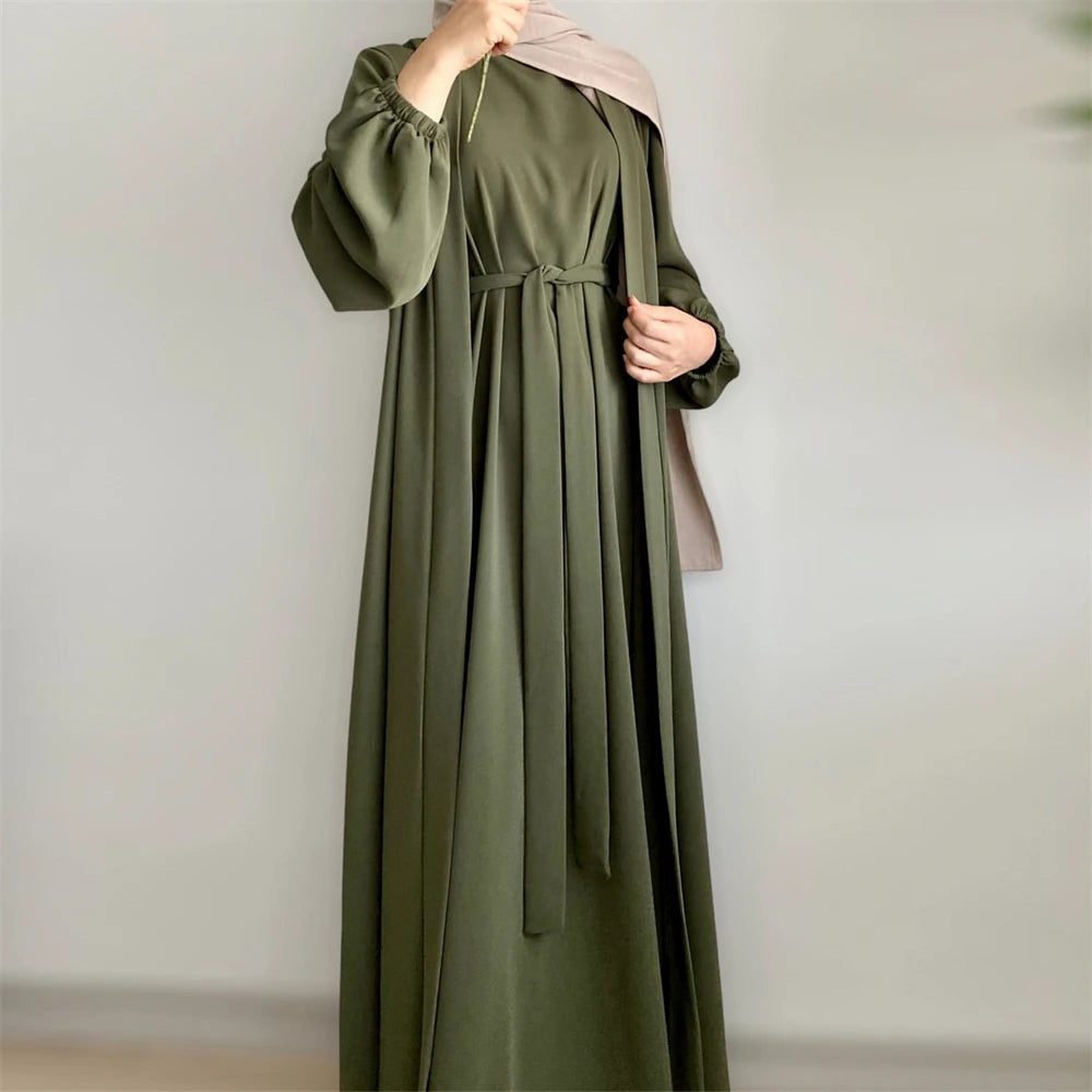 Abaya Army Green 2pcs