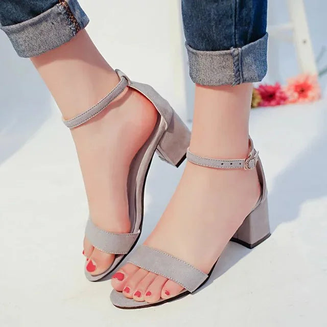 Zapatos de tacàon Gray
