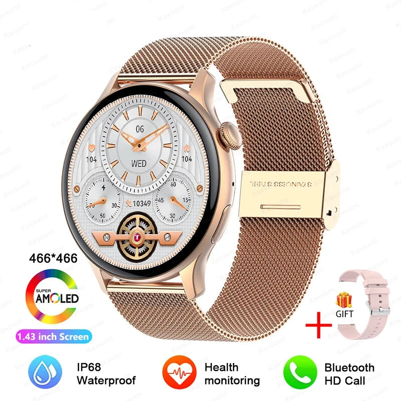 Smartwatch Gold Mesh Belt