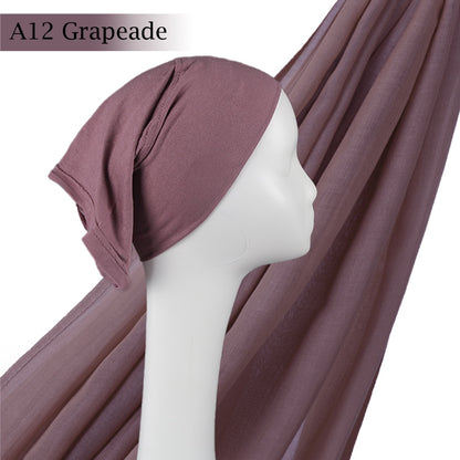 High-Quality Muslim Fashion Head Scarf Head Wraps 185x85cm