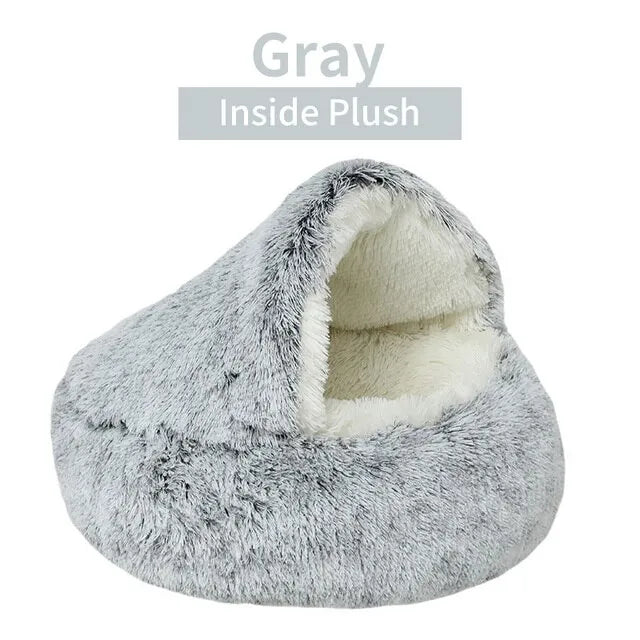 Cama para gatos Gray Inside Plush