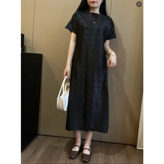 Pleated Dress Black