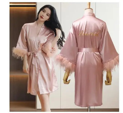 Kimono de satén Pink