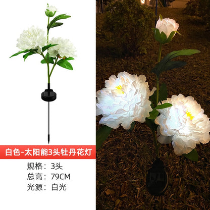 Rose Flower Solar Led Light Garden Lawn Lamps and House Decoration