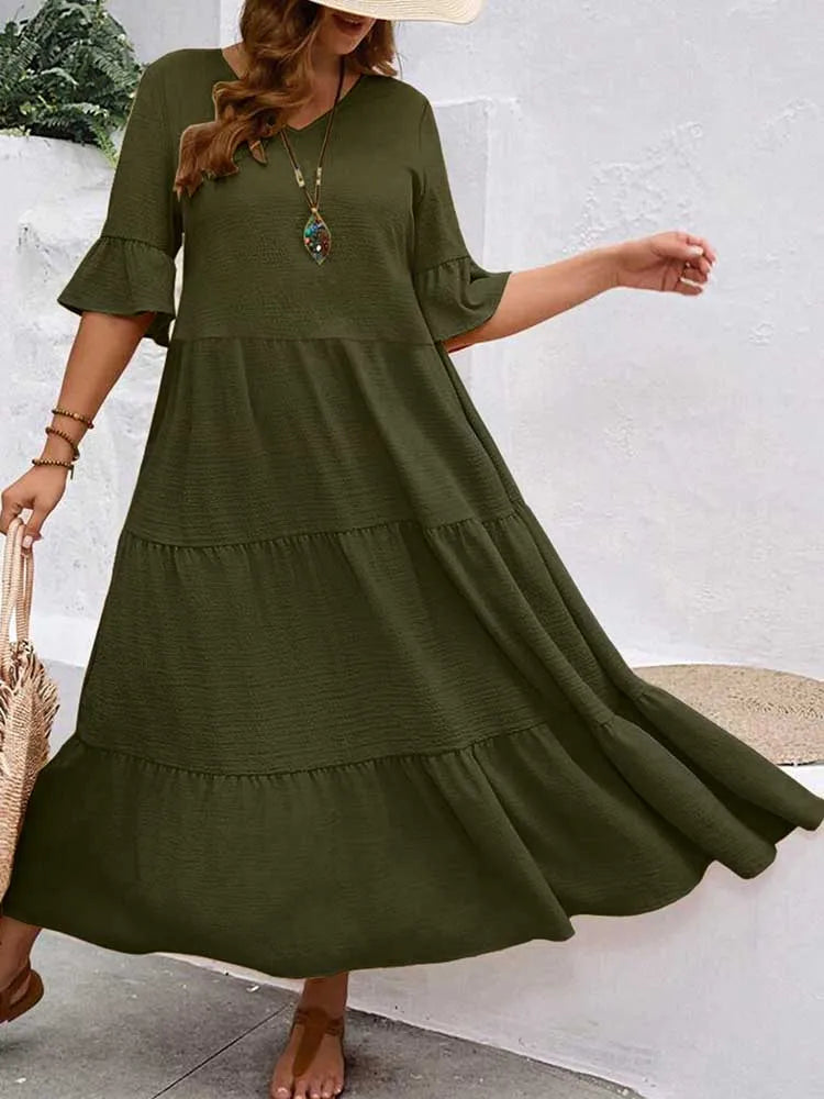 Long Dress Army Green