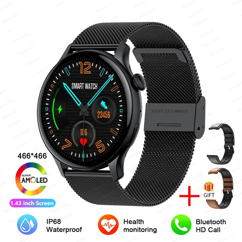 Smartwatch Black Mesh Belt 2