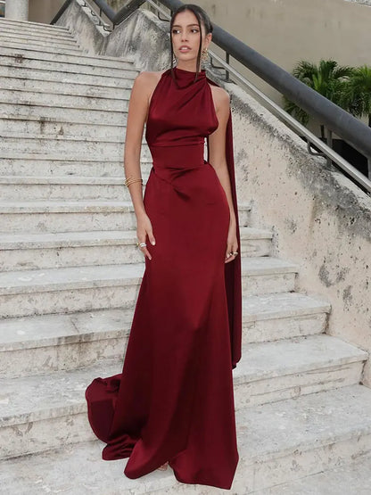 Elegant Dress Burgundy