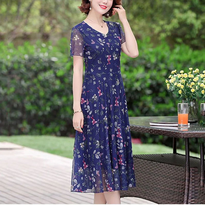 Floral dress Blue