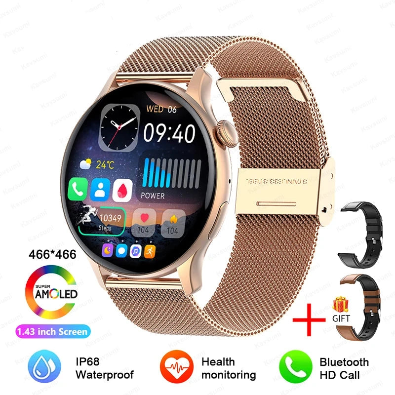 Smartwatch Gold Mesh Belt 2