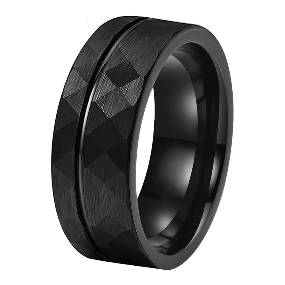 Tungsten Rings 8mm Black Tungsten