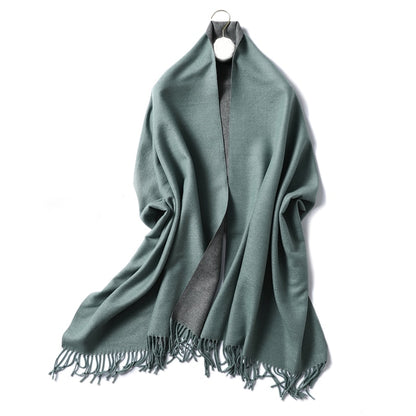 Winter Cashmere Scarf Women Thick Warm Shawls Wraps Lady