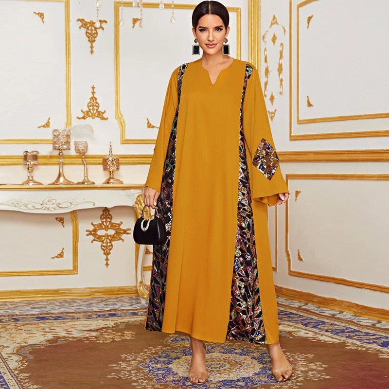 Modest Arabic Kaftan Loose Dresses